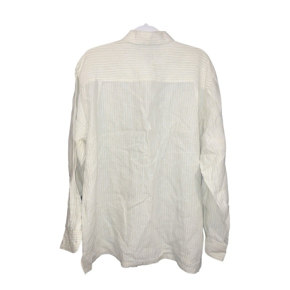 + Tommy Bahama Men’s Linen Yellow Striped Long Sleeve Button Down Size XL KD1 - Picture 2 of 4